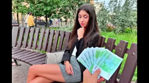 Public Pickup for money and Casting for beauty